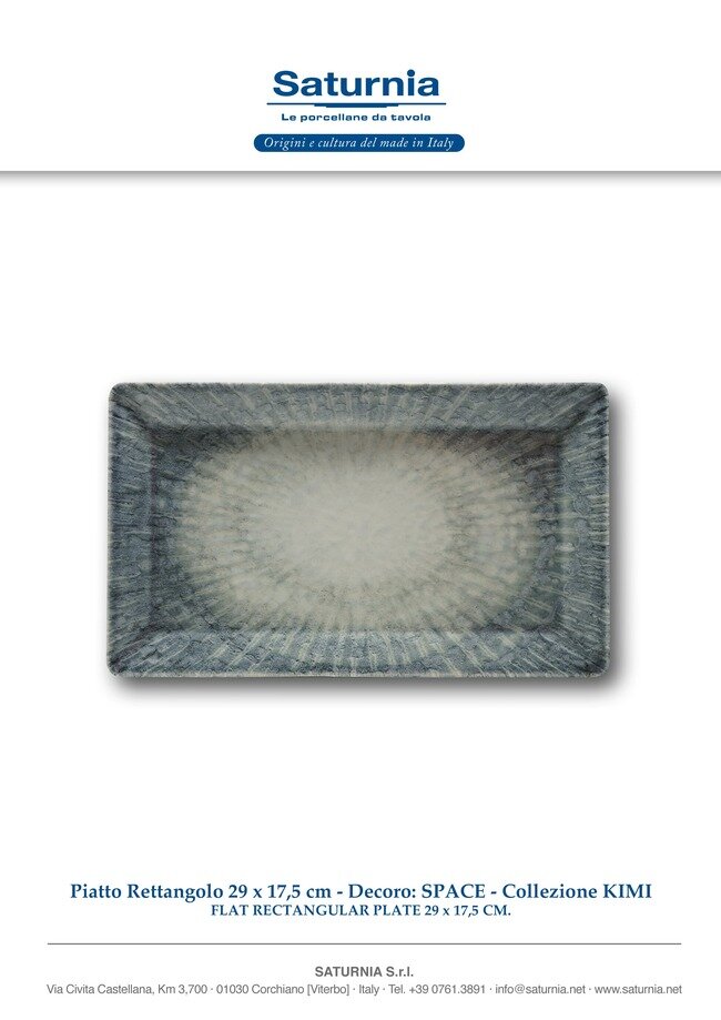 Space vassoio rettangolare 29x17