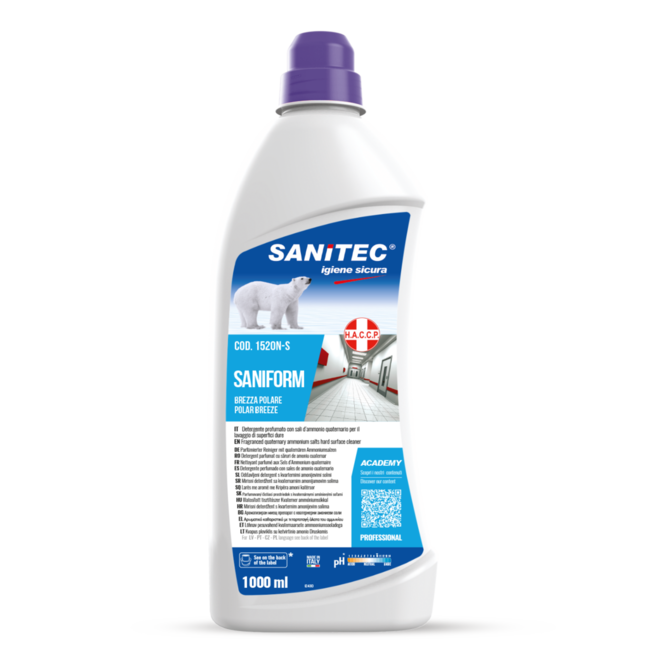 Sanitec saniform detergente profumato ai sali d'ammonio