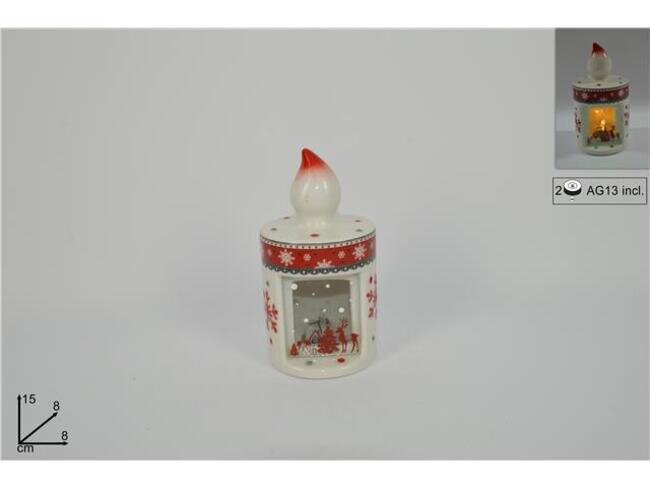 LANTERNA A CANDELA CON LED CM 15 H