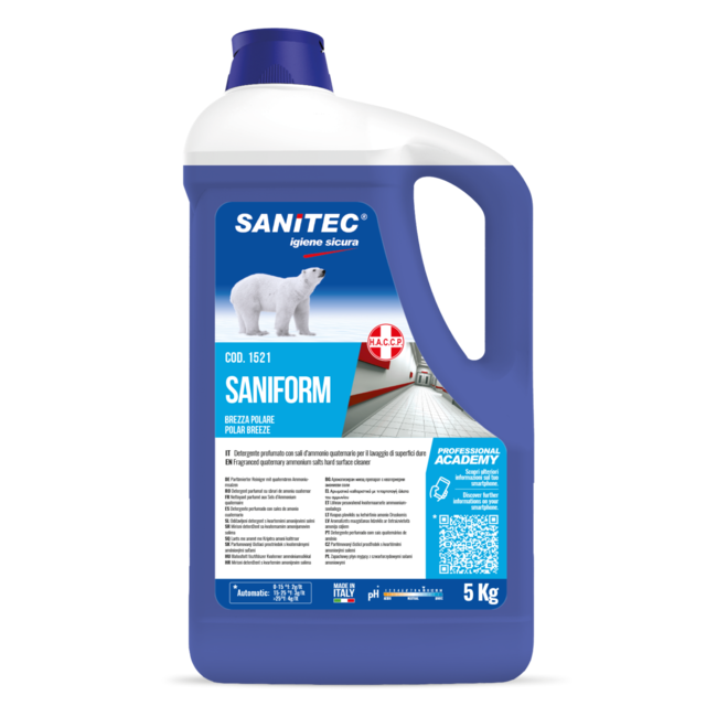 Saniform detergente pavimenti 5lt H.C.C.P brezza polare