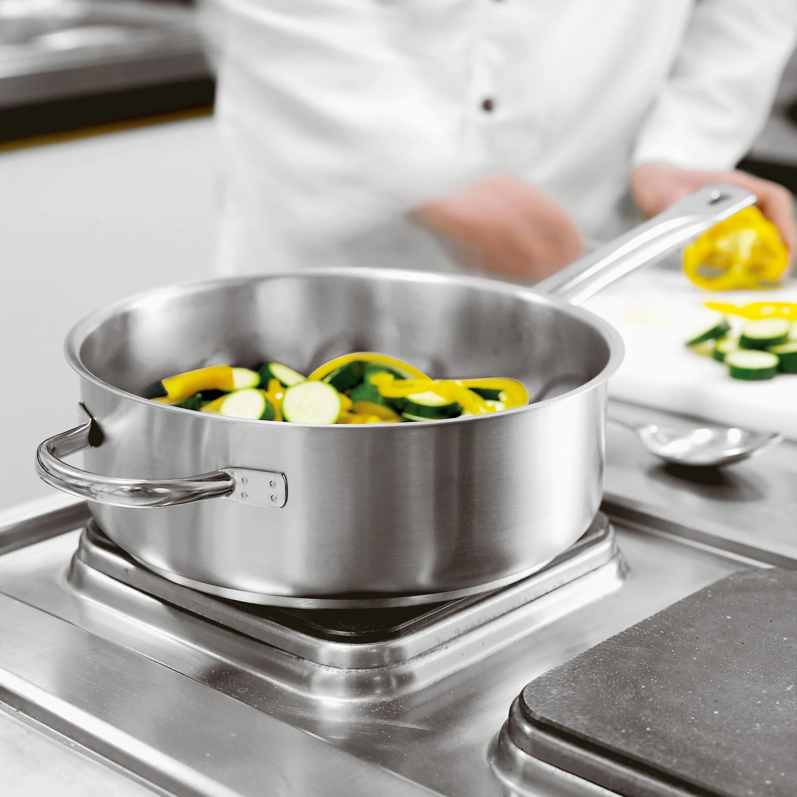 Paderno Casseruola bassa con manico cm 36