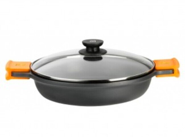 Casseruola bassa bra cm 24 con coperchio e presine