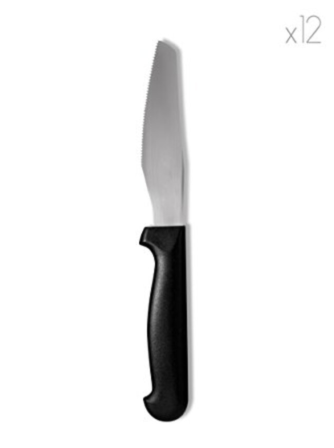 COLTELLO PIZZA MANICO NERO CONF PZ12