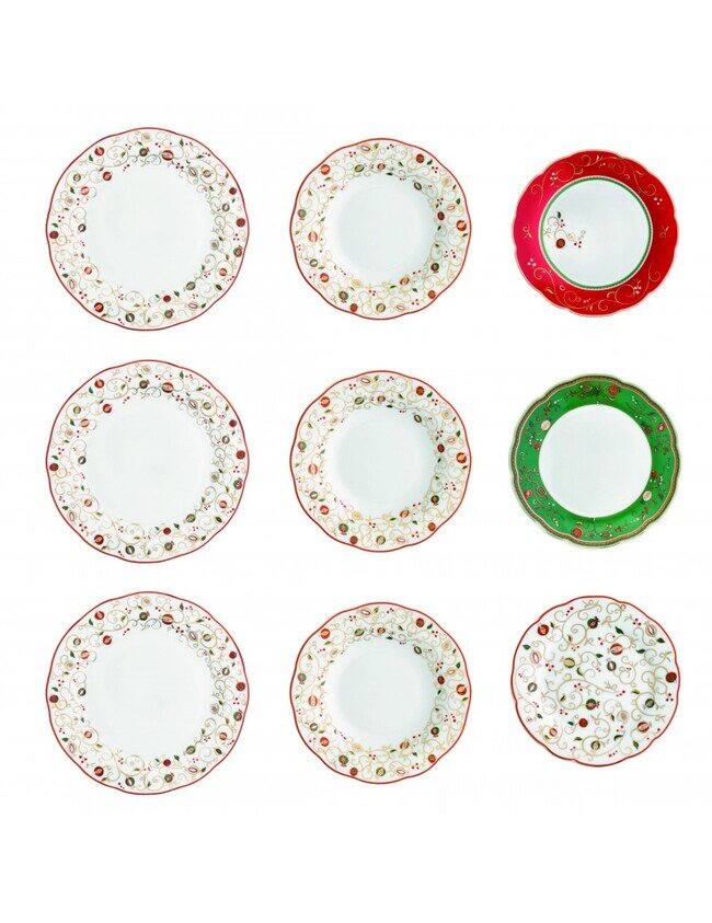 Brandani tempo di festa Servizio tavola 18 pz