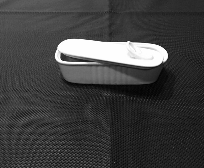 MINI SCATOLETTA CM 13X5X5 PORCELLANA BIANCA