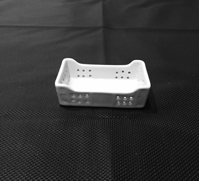 MINI CASSETTA CM 8X5X2.3 PORCELLANA BIANCA