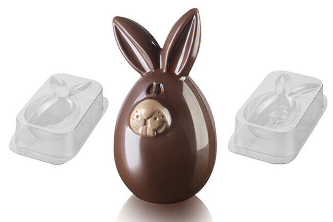 Stampo uova lucky bunny policarbonato set2pz