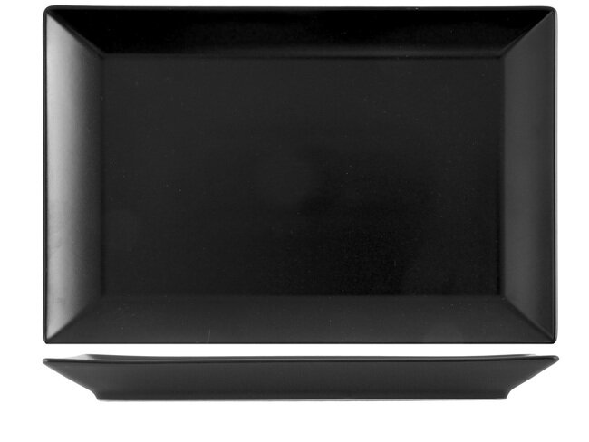 piatto boston nero cm 34x22 h&h