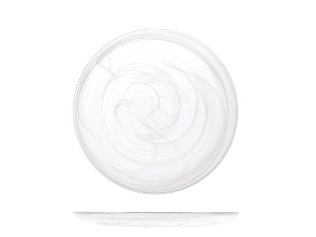 ALABASTRO BIANCO PIATTO PIANO CM 32,5