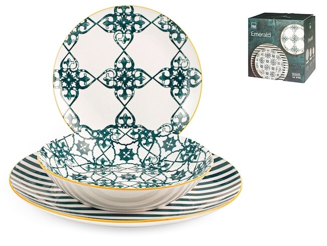 Servizio tavola Emerald 18pz