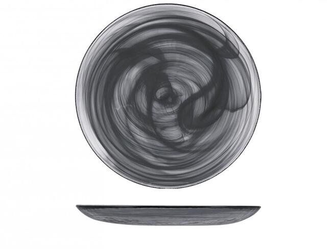 ALABASTRO NERO PIATTO PIANO CM 32,5