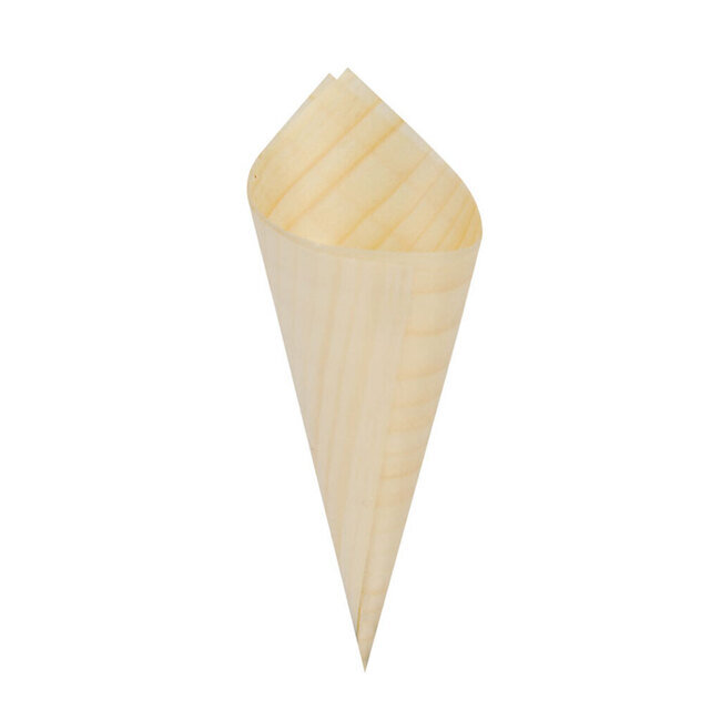 FINGER CONO LEGNO BAMBOO 19CM PZ 50