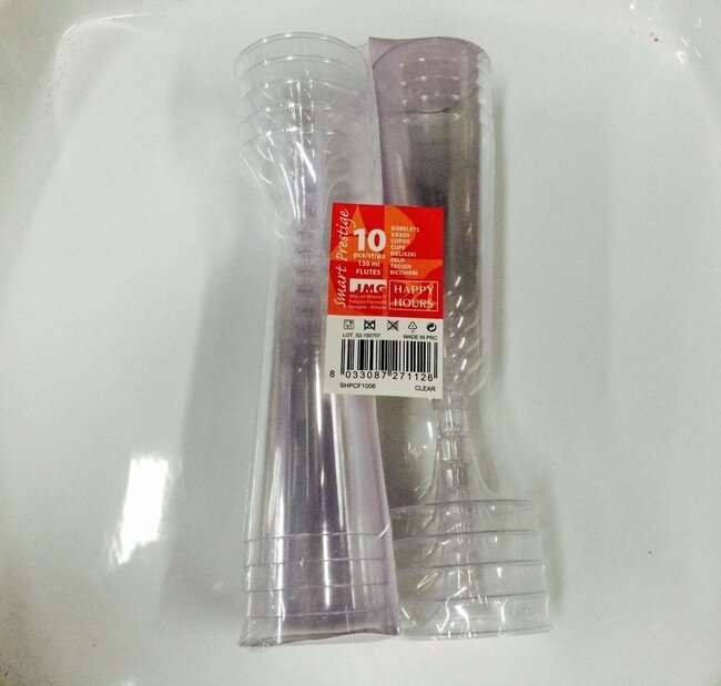 FLUTE MONOUSO TRASPARENTI CF 10 PZ