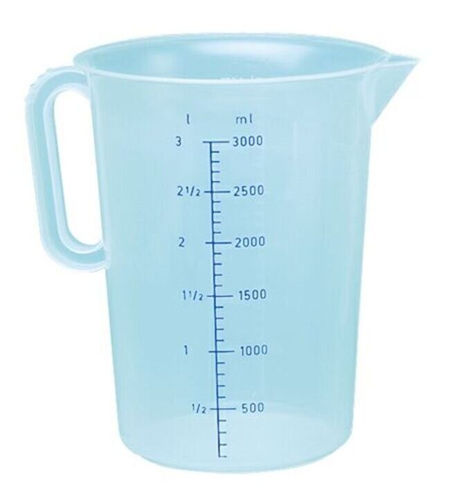 CARAFFA GRADUATA 3LT TRASPARENTE