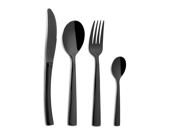 Hidraulic Black servizio di posate 24pz