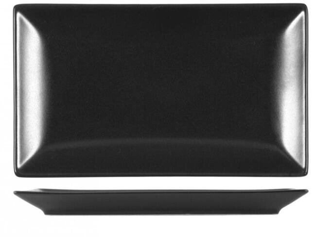 piatto boston nero cm 25x15 h&h