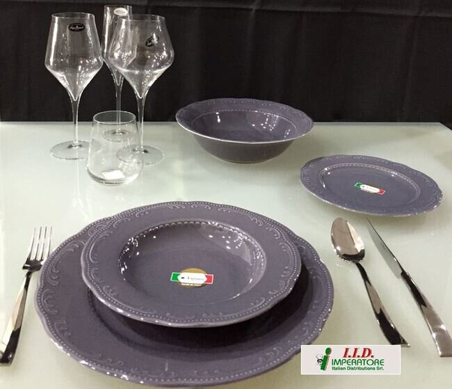 TOGNANA VIENNA GRIGIO PIATTO FRUTTA 22CM