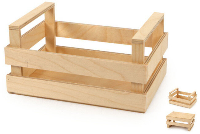 CASSETTA IN LEGNO PER ALIMENTI 30X20X10