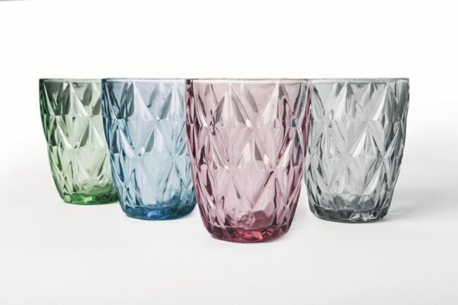 Diamond bicchieri colorati 4 pz