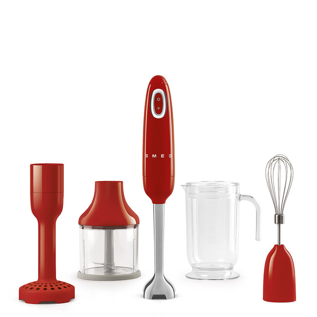 SMEG FRULLATORE AD IMMERSIONE ROSSO C/ACCESSORI