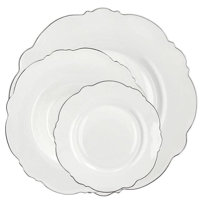 Ginevra filo platino servizio di piatti 18 pz