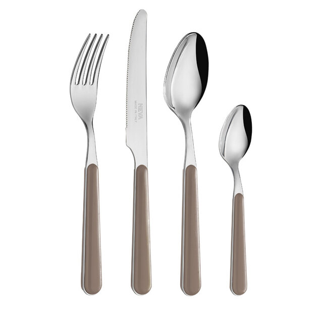 Neva posate tortora set a 24 pz