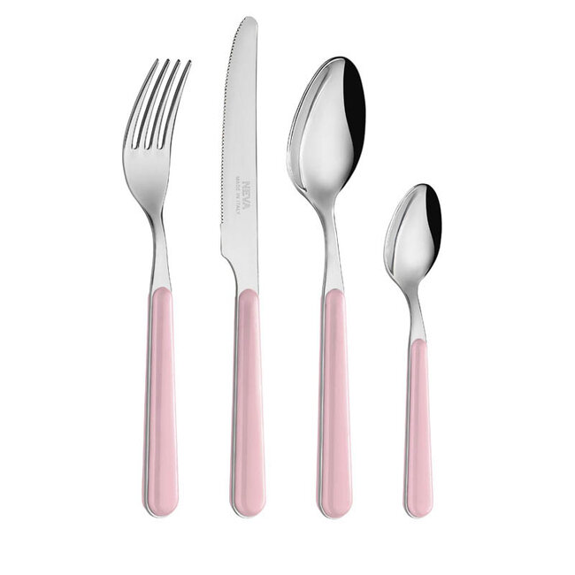 Neva posate rosa polvere set a 24 pz