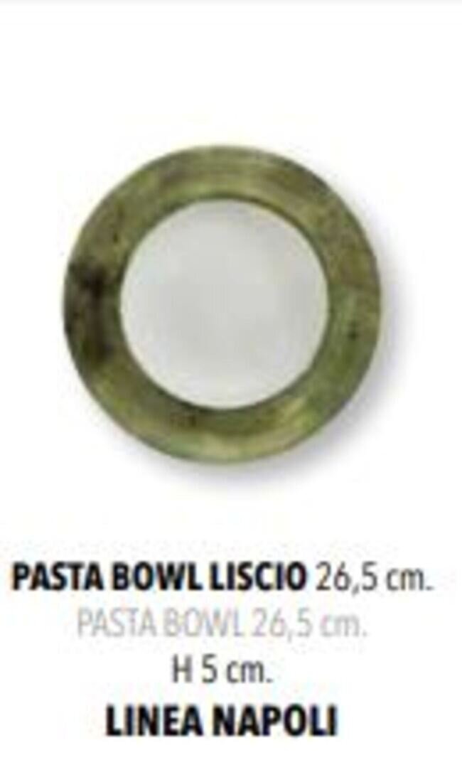 TRE VERDE PASTA BOWL CM 26,5 SATURNIA PORCELLANE