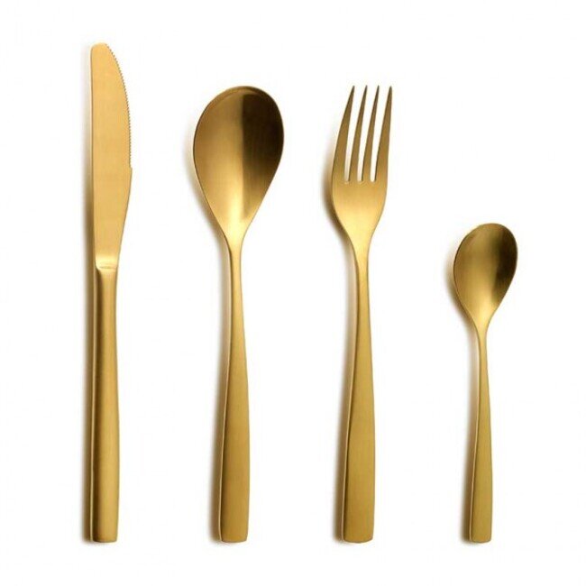 Posate oro Madrid Comas set per 6 posti