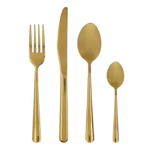 Servizio posate oro lucido Elements Tognana 48 pz