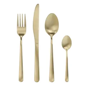 Servizio posate oro satinato Elements Tognana 48 pz
