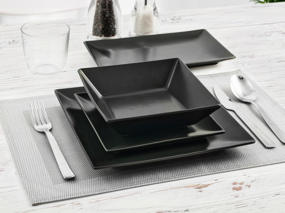 vassoio di scarico piatti piatti moderni 25 x 15 cm Set di 6 piatti di lavagna nera naturale 25 x 15 cm piatti per Sushi piatti per dessert lavagne per ristorazione 