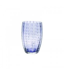Bicchiere vetro Perle Lavanda Zafferano