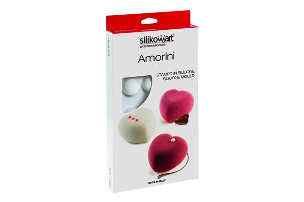 AMORINI 100 - STAMPO IN SILICONE 63X65 H 39 MM + CUTTER