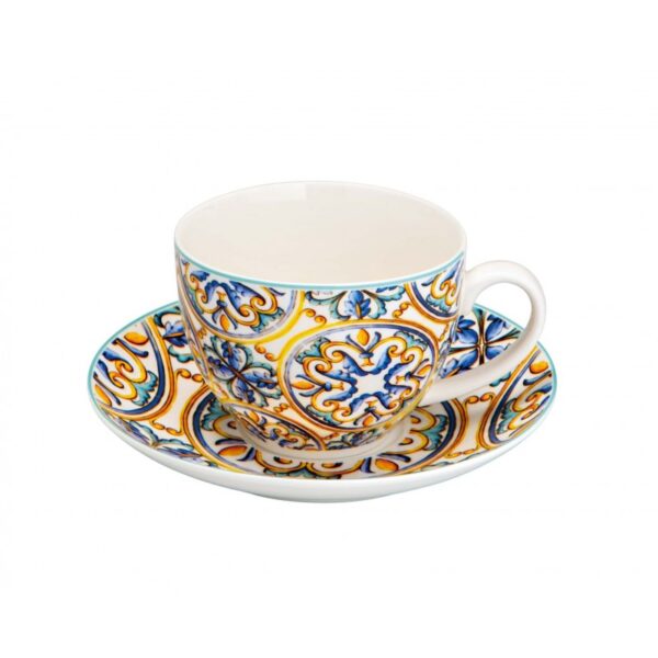 TAZZA THE MEDICEA SET 2 PZ NEW BONE CHINA