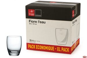 Bicchiere fiore l'eau pacco 36 pz