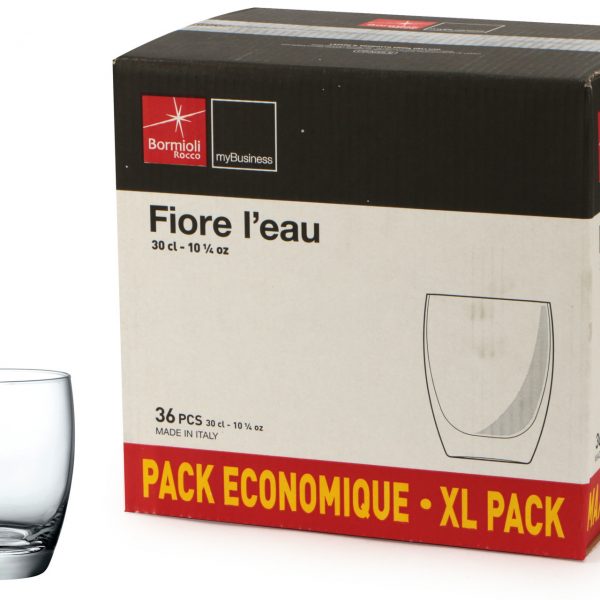 Bicchiere fiore l'eau pacco 36 pz