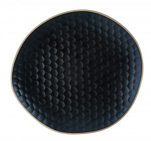 Kypseli piatto piano nero 28X25 cm