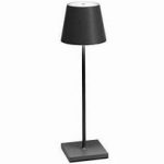 Lampada da tavolo Poldina pro grigio scuro