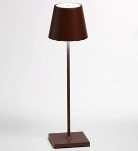 Lampada da tavolo Poldina pro corten 