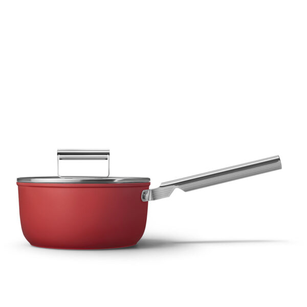 Smeg casseruola rossa 1 manico c/coperchio 20cm