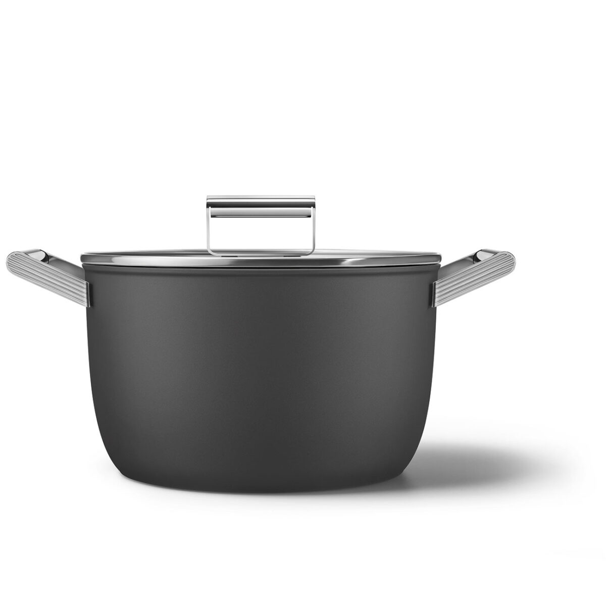 Smeg casseruola nera c/coperchio 26 cm