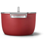 Smeg casseruola rossa c/coperchio 26cm