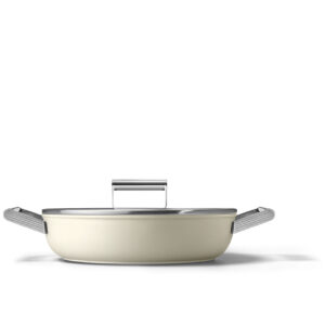 Smeg tegame crema c/coperchio 28cm