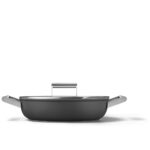 Smeg tegame nero c/coperchio 26cm