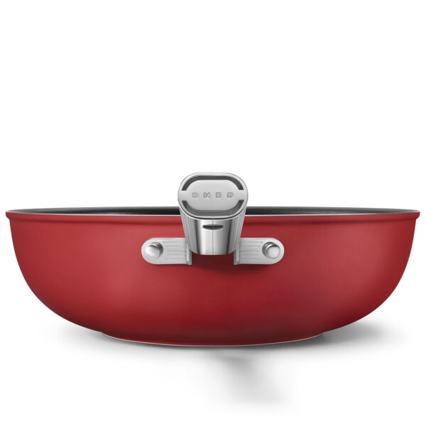 Smeg wok rosso 30cm