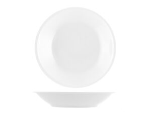 Milano piatto fondo cm 20 porcellana bianca 