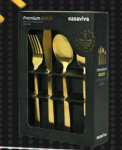Posate oro set 24 pz in promozione